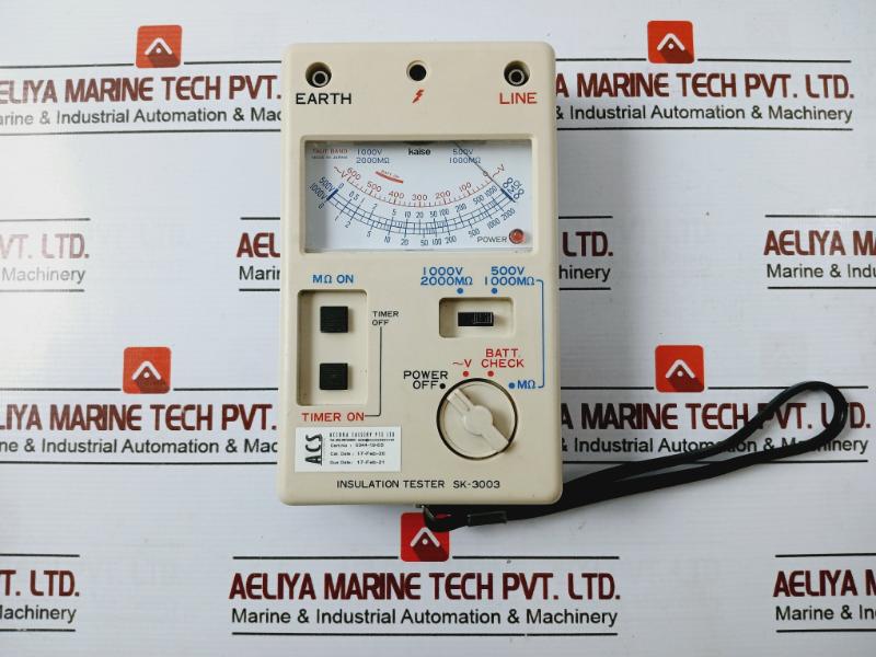 Kaise Sk-3003 Analog Insulation Tester 0-600V