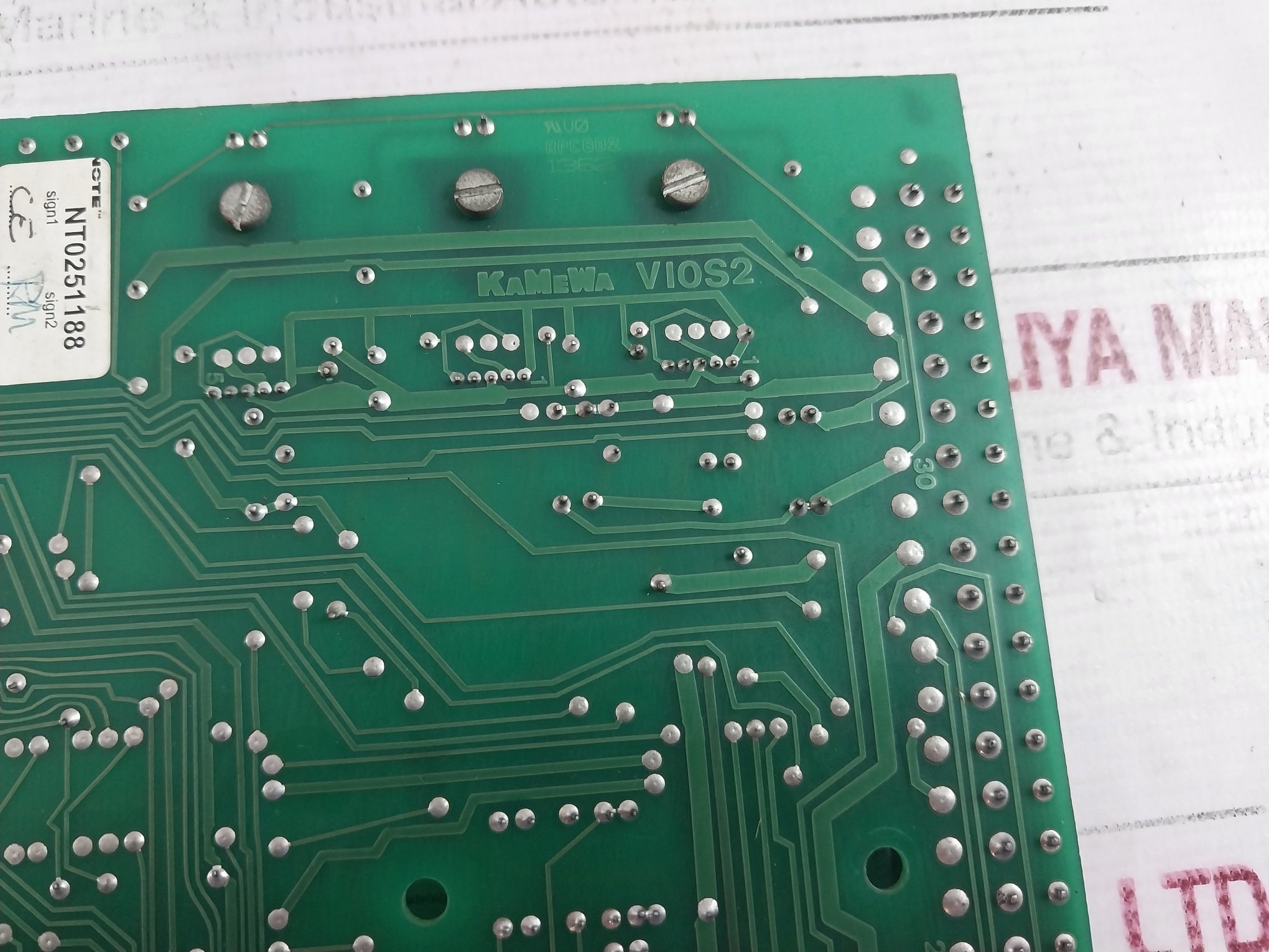 Kamewa Vi0S2 Printed Circuit Board Rpc 602 Nt0251188