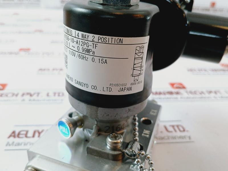 Kaneko Sangyo M15G-10-a12Pg-tf Solenoid Valve 0.1-0.99Mpa 4 Way 2 Position