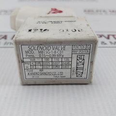 Kaneko Sangyo Mb15G-1-8-c01 Solenoid Valve 0.15-0.99 Mpa