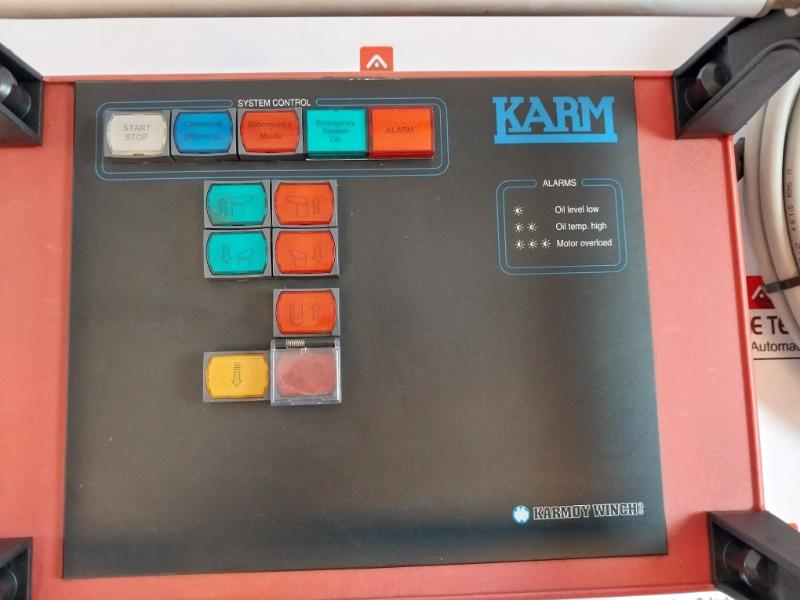 Karmoy Winch Karm System Control With Lap Cable 12 Meter Heating 230 Vac