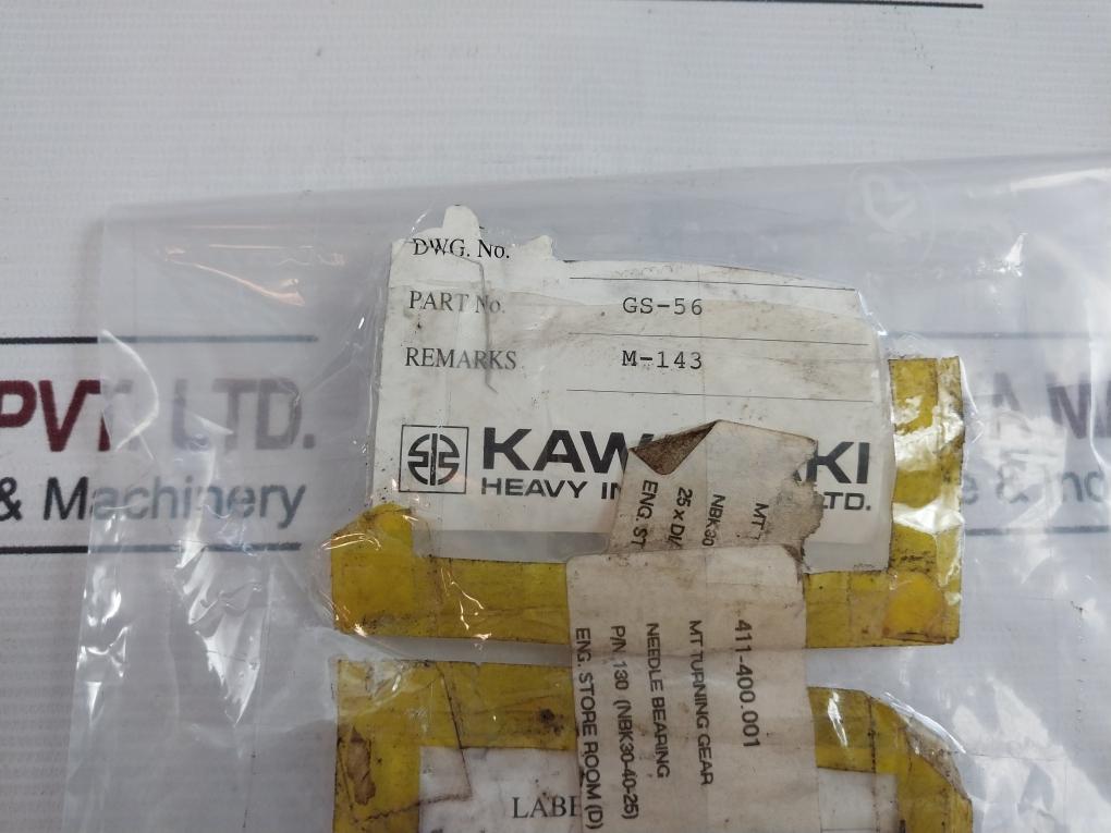 Kawasaki 130 (Nbk30-40-25) Needle Bearing Gs-56 Diameter 40X25