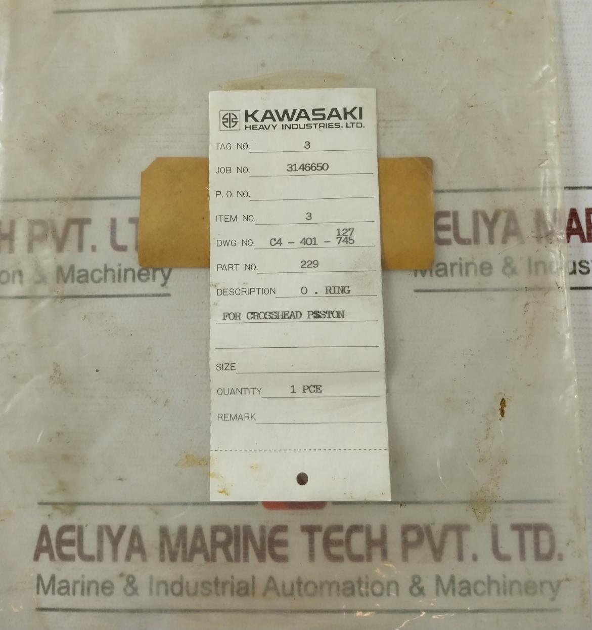 Kawasaki 229 O-ring 490Mm 11Mm