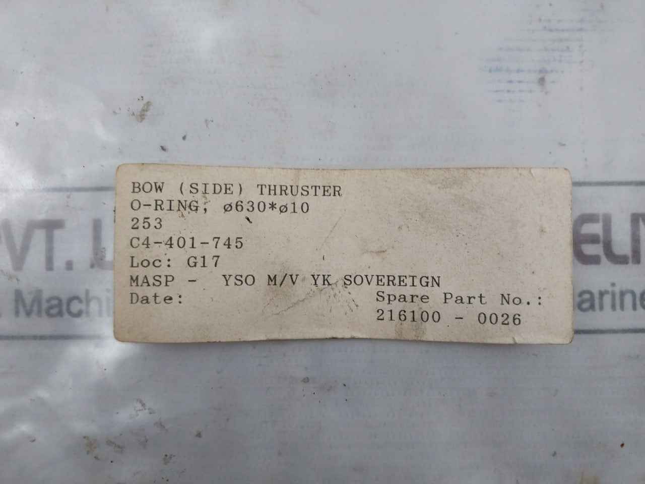 Kawasaki 32 O-ring For Bow Thruster C4-401-745