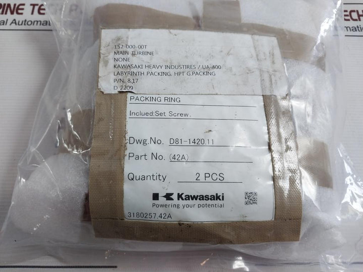 Kawasaki 8,17 Main Turbine Labyrinth Packing