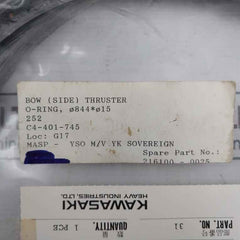 Kawasaki C4-401-745 O-ring For Bow (Side) Thruster 216100-0025