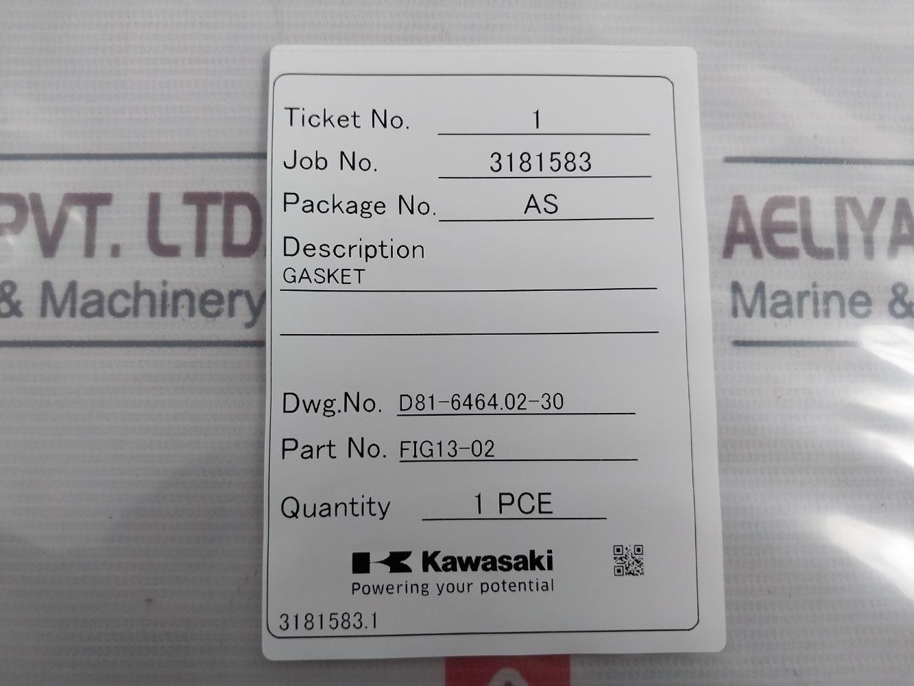 Kawasaki Fig13-02 Gasket Ua-400 680Mm X 510Mm X 20Mm
