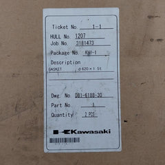 Kawasaki Gasket D81-6188-30 620 X 1.5T