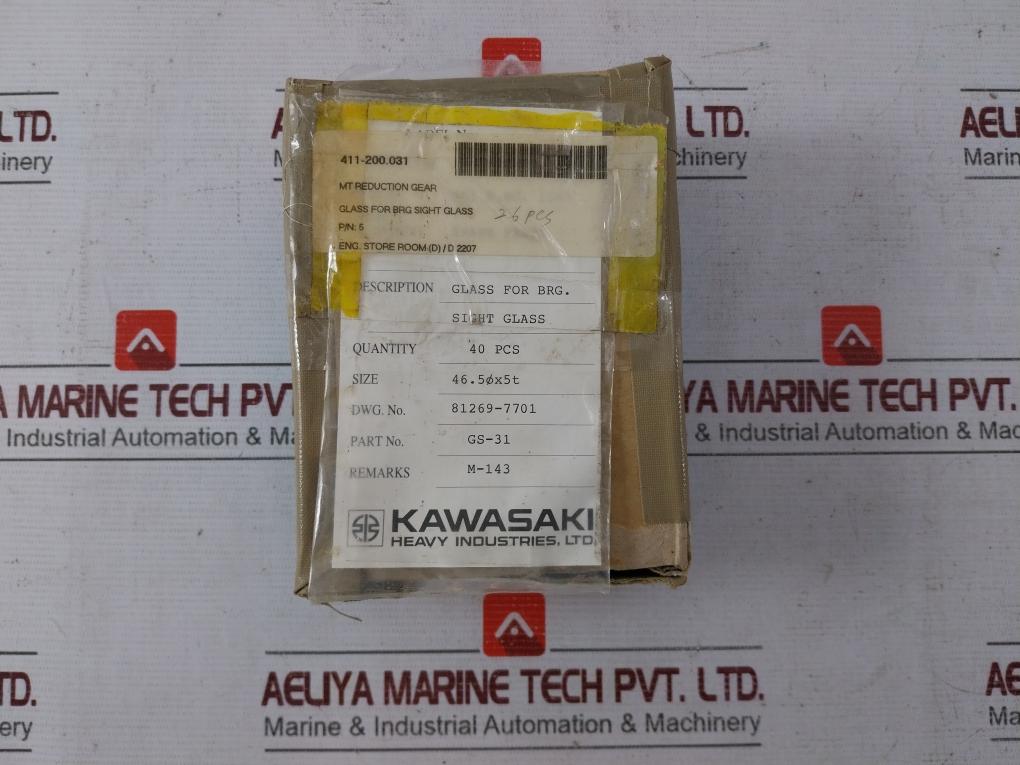 Kawasaki Gs-31 Laser Protective Lens 81269-7701 411-200.031