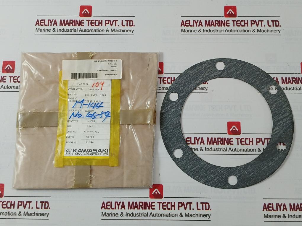 Kawasaki Gs-54 Gasket For Mt Main Lo Pump Size 224Ø