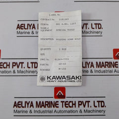 Kawasaki Gt-43 Holding Down Bolt Shi H. No. 1207 81269-7701