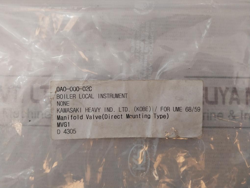 Kawasaki Mvg1-1Sa-x-x Direct Mounting Type Manifold Valve 0A0-000-02C