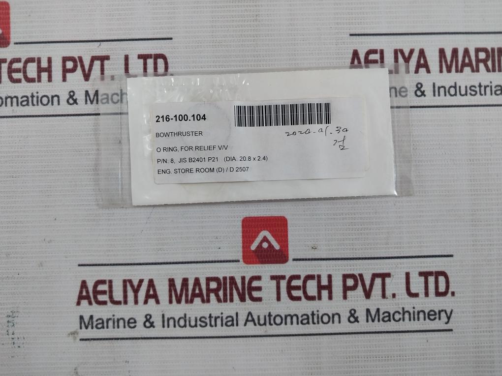 Kawasaki P10A O Ring For Solenoid Pilot Direct Valve 216-100.203