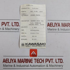 Kawasaki Reamer Bolt For H.P Turbine Casing Horizontal Joint Ts-18