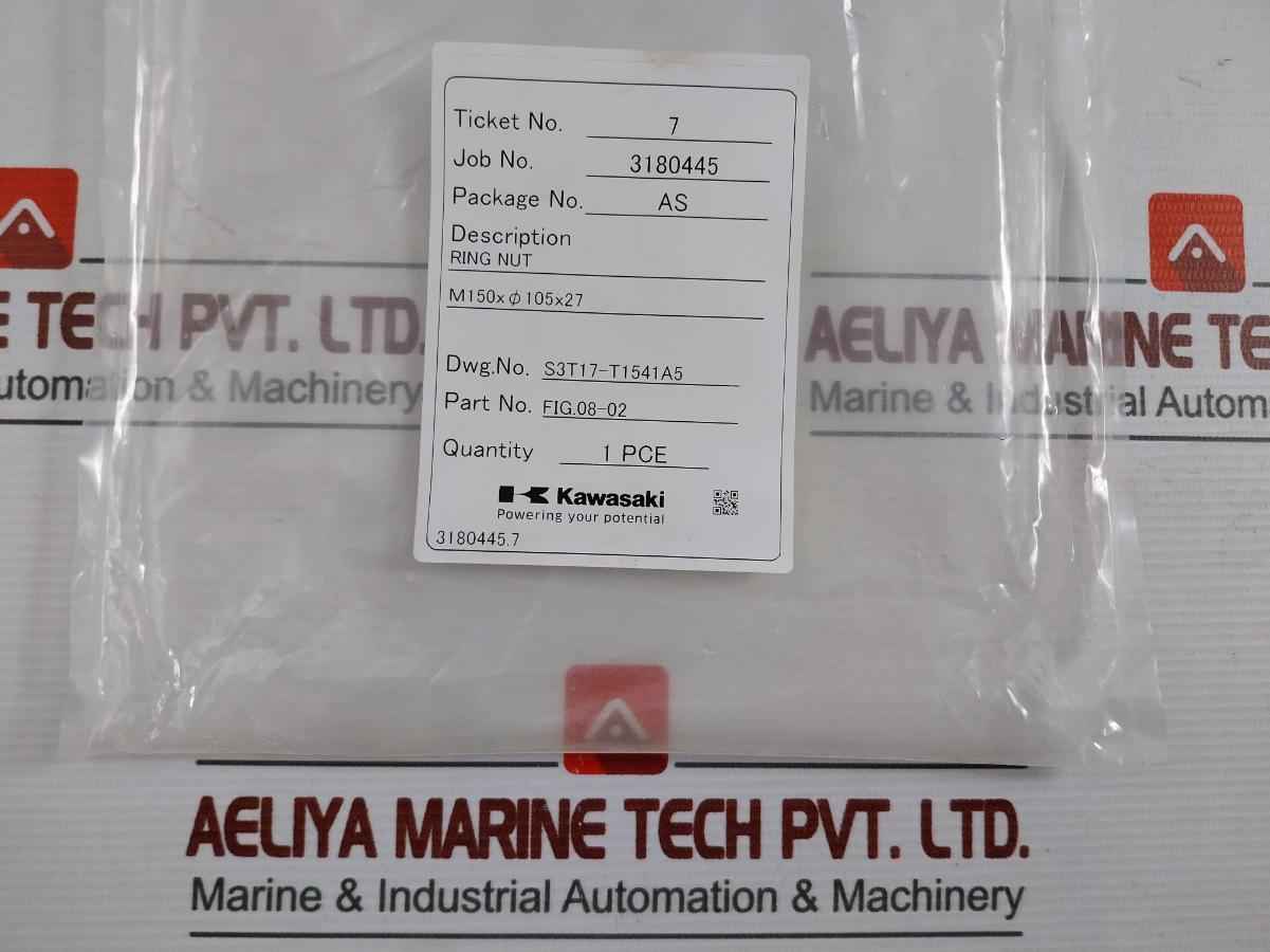 Kawasaki S3T17-t1541A5 L Ring Nut For Main Turbine M150X Ø105X27