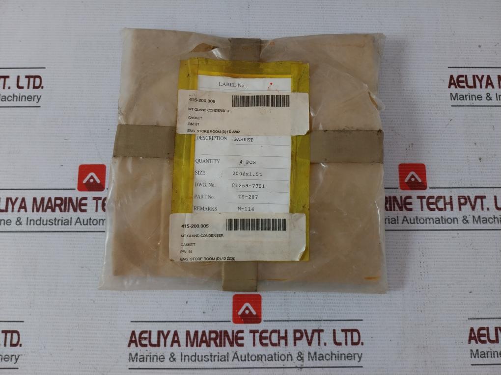 Kawasaki Ts-287 Gasket 81269-7701 415-200.006, 415-200.005