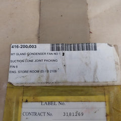 Kawasaki Ts-291 Suction Cone Joint Packing Gasket M-119