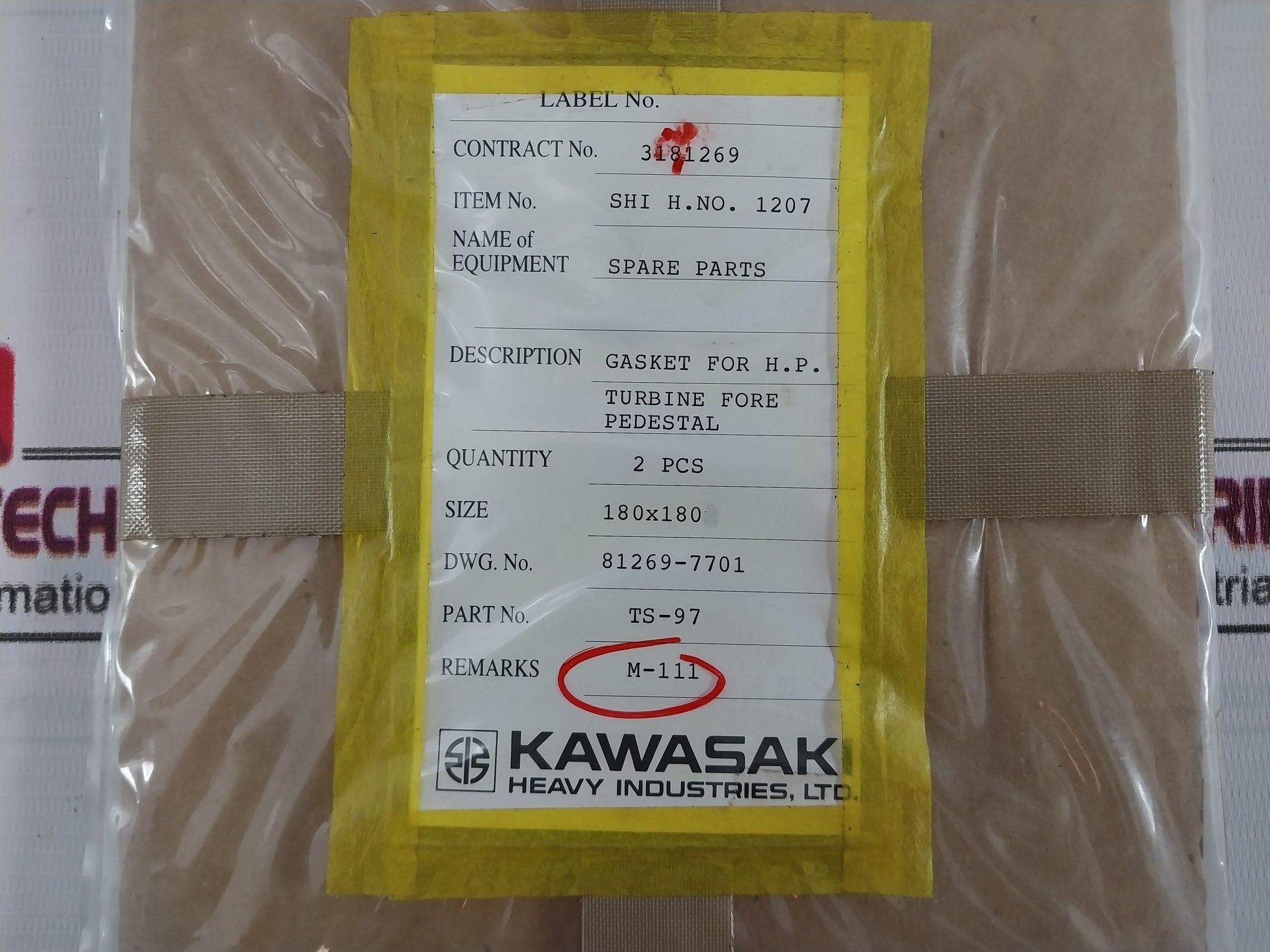 Kawasaki Ts-97 Gasket