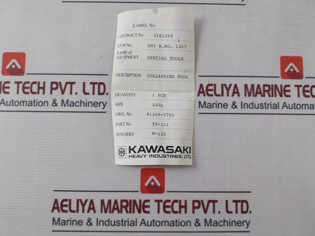 Kawasaki Tt-111 Collapsing Tool 220L
