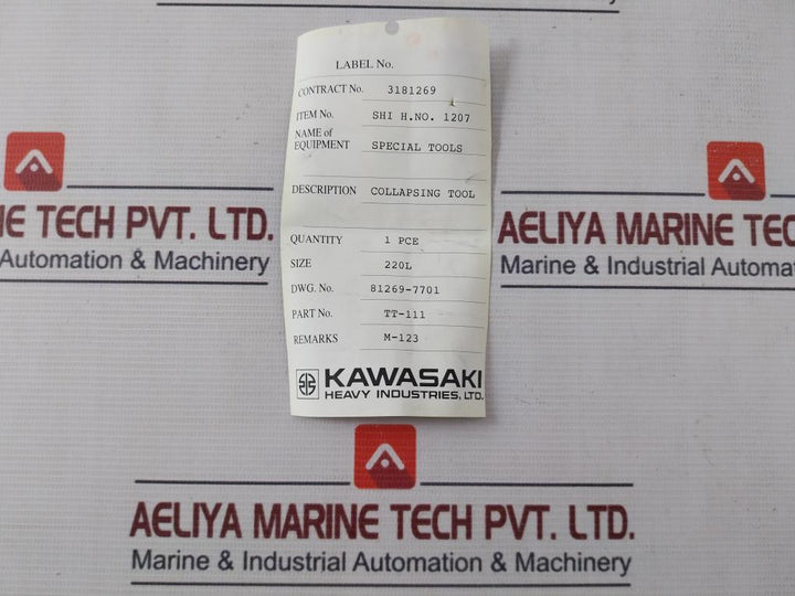 Kawasaki Tt-111 Collapsing Tool 220L