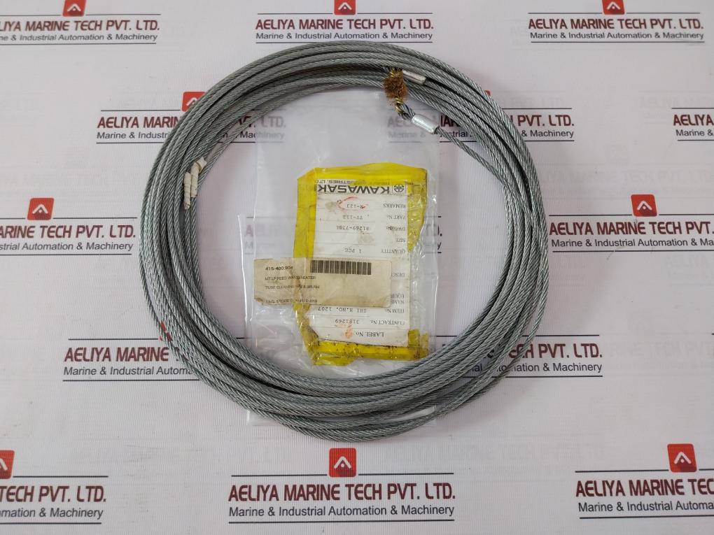 Kawasaki Tt-112 Tube Cleaning Wire &amp; Brush For Mt Lp Feed Water Heater M-123