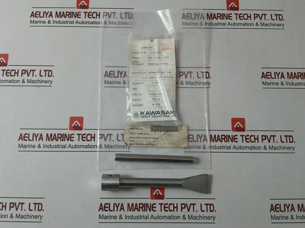 Kawasaki Tt-14 Hexagon Key Special Tool Set For Lp 1St Nozzle