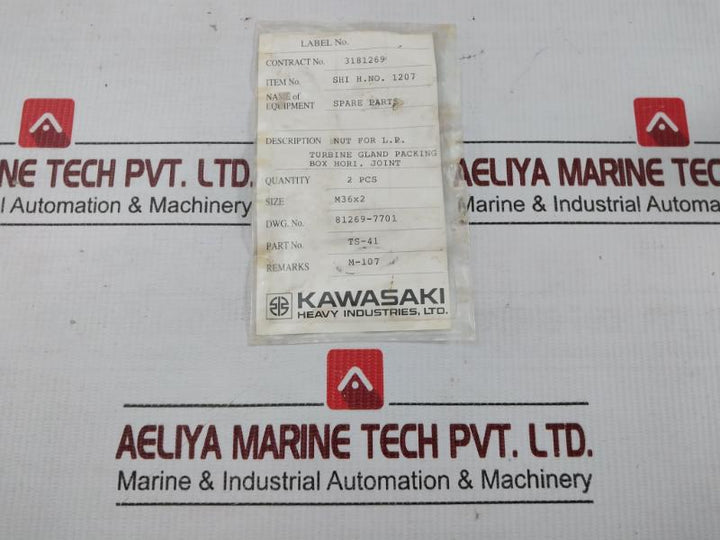 Kawasaki Turbine Gland Packing Nut Ts-41