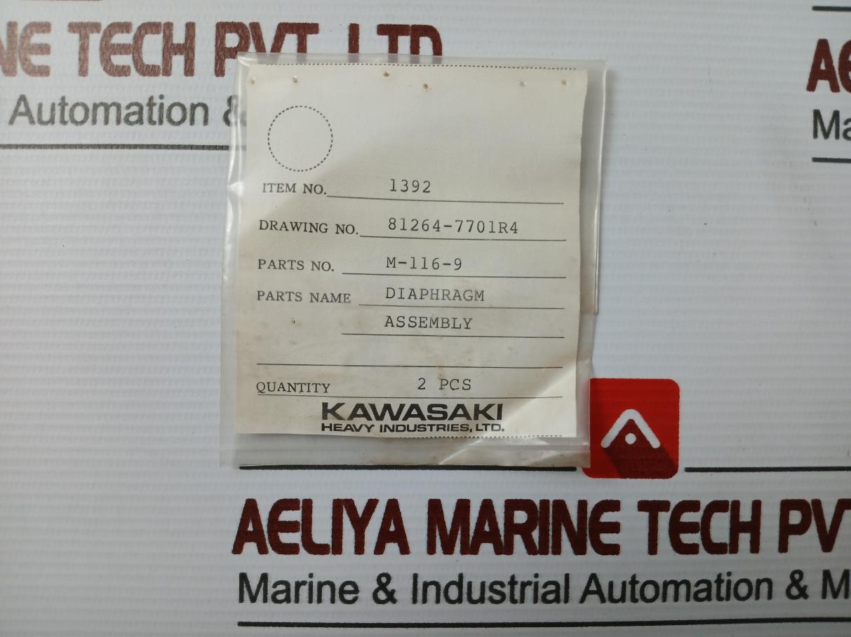 Kawasaki Kc-4553 Diaphragm Assembly For Filter Regulator