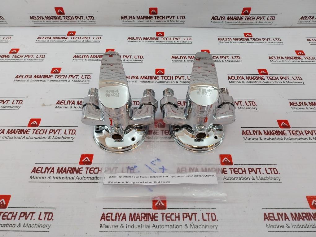 Kaxile Water Tap Kitchen Sink Faucet Bathroom Taps Wall Mounted Mixing Valve