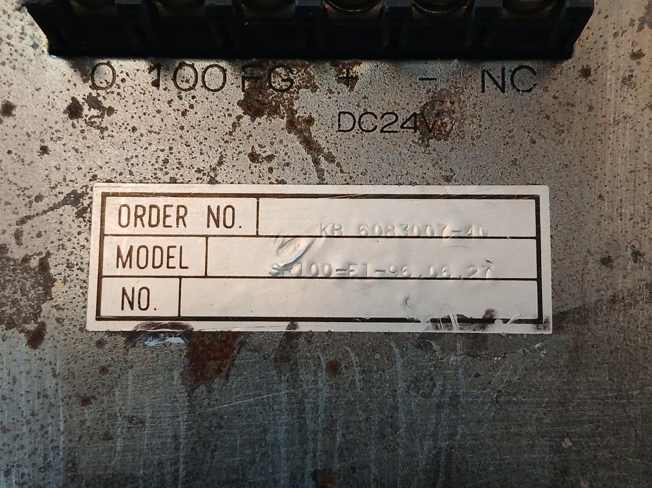 Kb 6083007-40 Power Supply Sr100-e1-96.06.27 Dc24V 4-20Ma