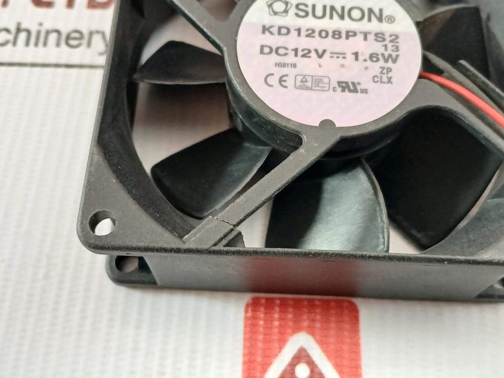 Kd1208Pts2 Brushless Axial Cooling Fan 1.6W Dc12V Sunon