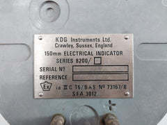 Kdg 150Mm Electrical Indicator 8200/1Ma 773967/222C 0-292 Tonne Il.35/2
