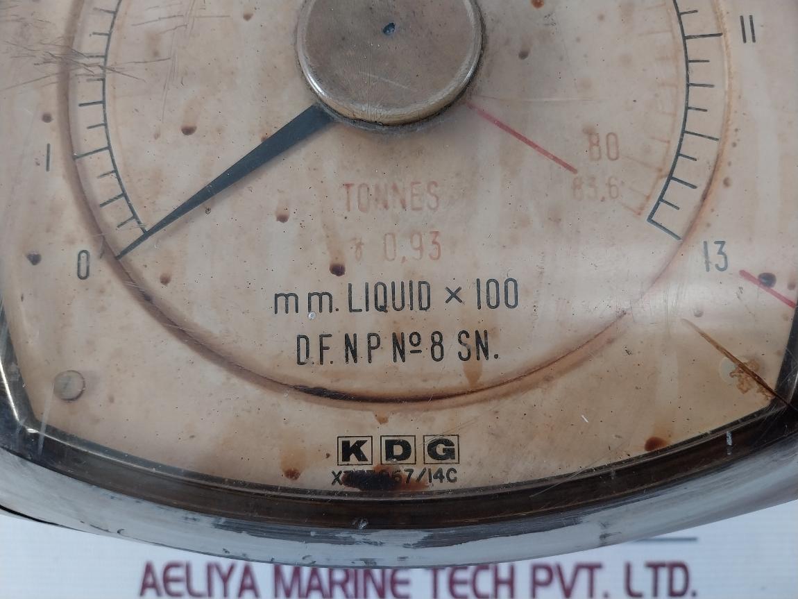 Kdg 150Mm Electrical Indicator Series 8200/1Ma 0 To 83.6 Tonnes