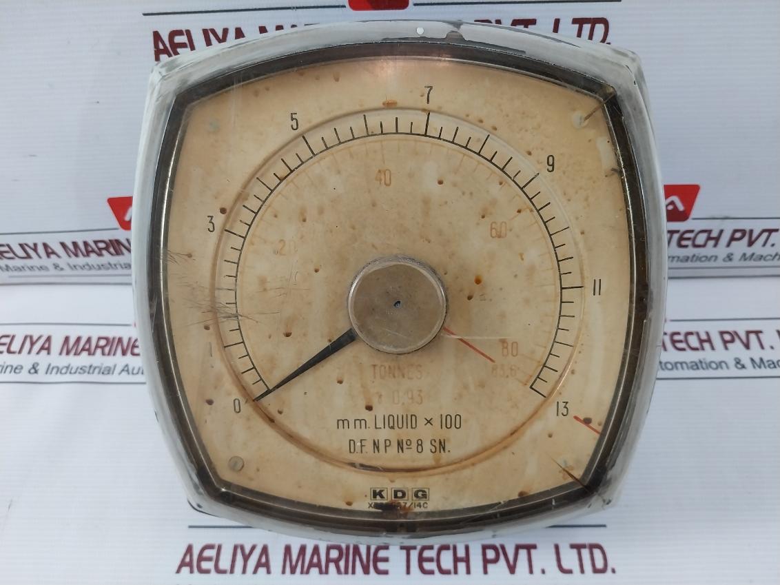 Kdg 150Mm Electrical Indicator Series 8200/1Ma 0 To 83.6 Tonnes