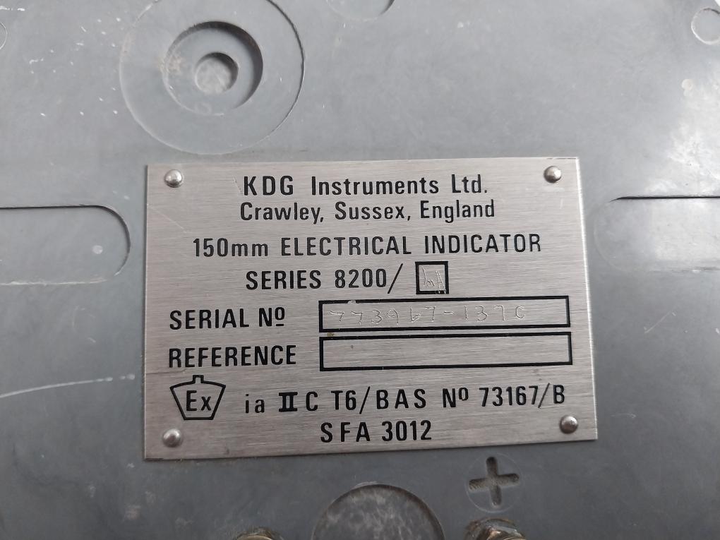 Kdg Electrical Indicator Series 8200/1Ma Sfa 3012 150Mm