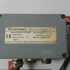 Kdg Instruments 9790Ms1C2Pobmk2 Electronic Pressure Transmitter 4-20Ma 5.5M