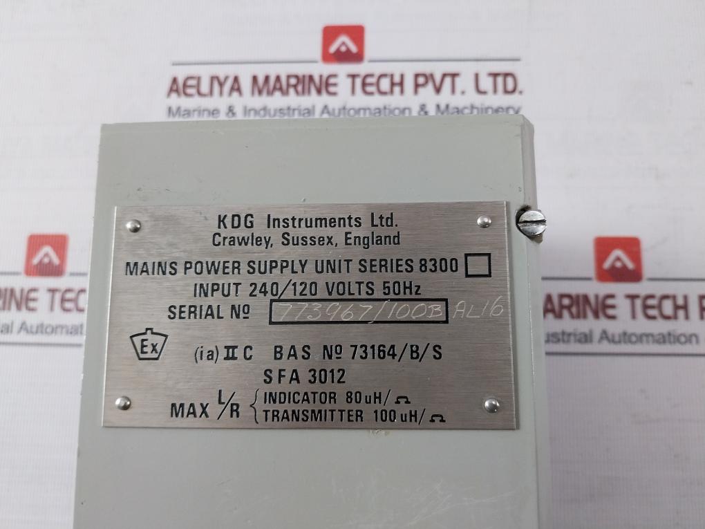 Kdg Series 8300 Main Power Supply Unit 240/120V 50Hz 100Uh/Ω Sfa 3012