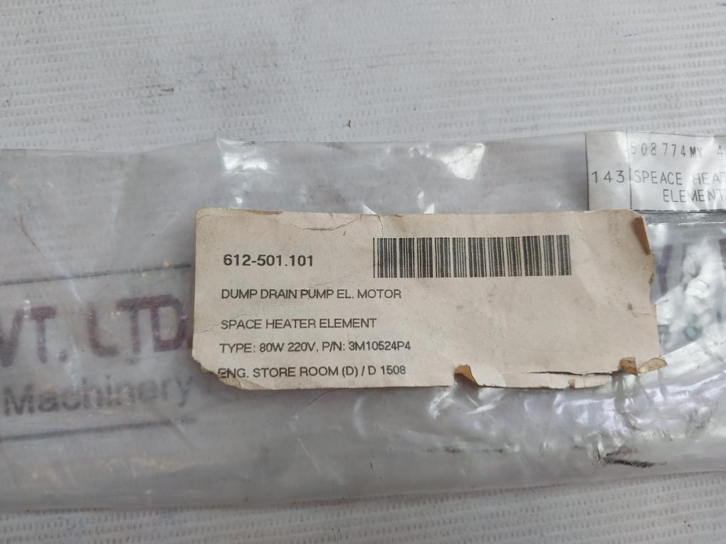Kdk 907 Space Heater Element 200V/240V 80W 3M10524P4 612-501.101