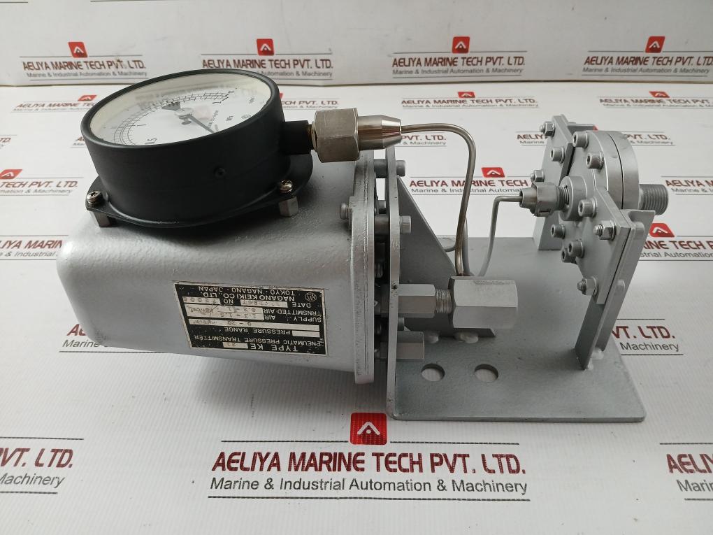 Ke 21 Nagano Keiki  0-20 Kgf/Cm2 0-2 Mpa Pneumatic Pressure Transmitter