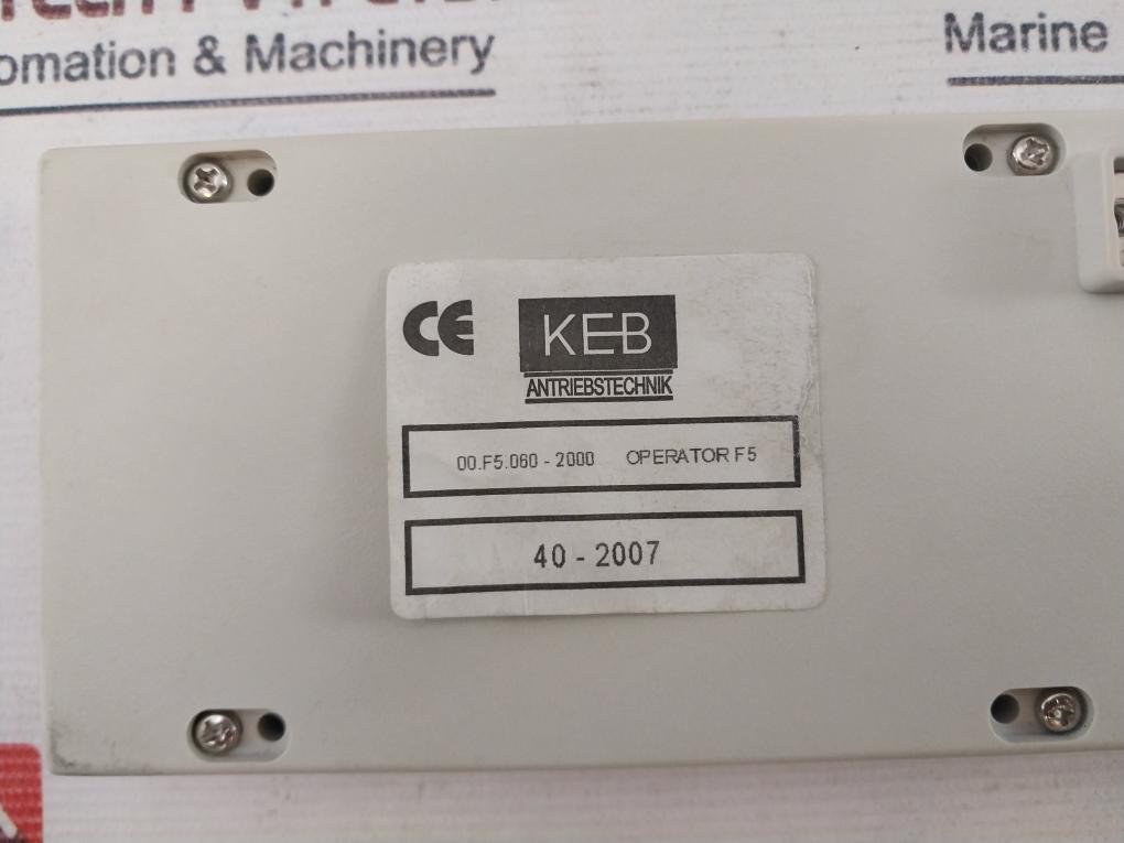 Keb 00.F5.060-2000 Inverter Operation Panel – Aeliya Marine Tech®