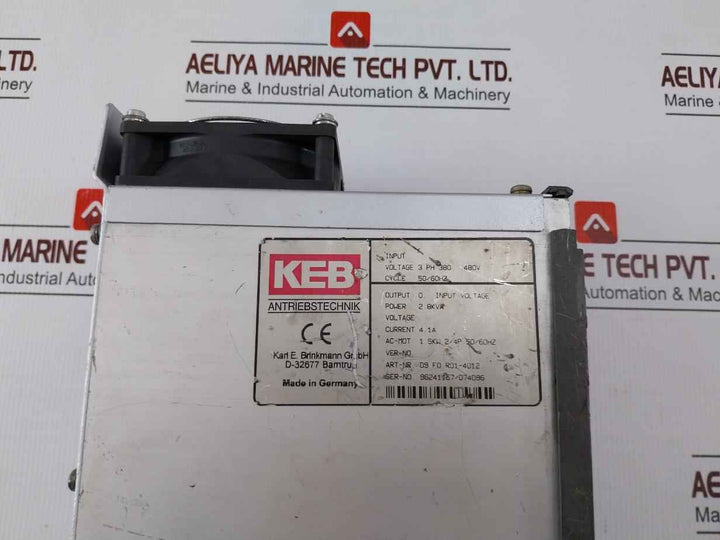 Keb 09.F0.R01-4012 3 Ph Variable Frequency Drive 380-480V 50/6Hz 2.8 Kva 4.1A
