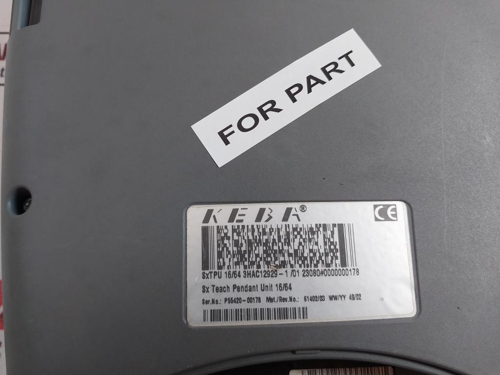 Keba 3Hac12929-1/01 Sx Teach Pendant Unit 16/64