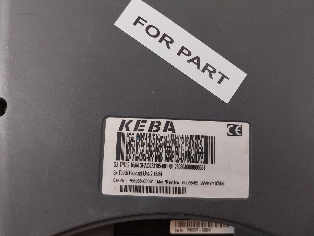 KEBA SX TPU 2 16/64 Teach Pendant Unit 1.460 Kg