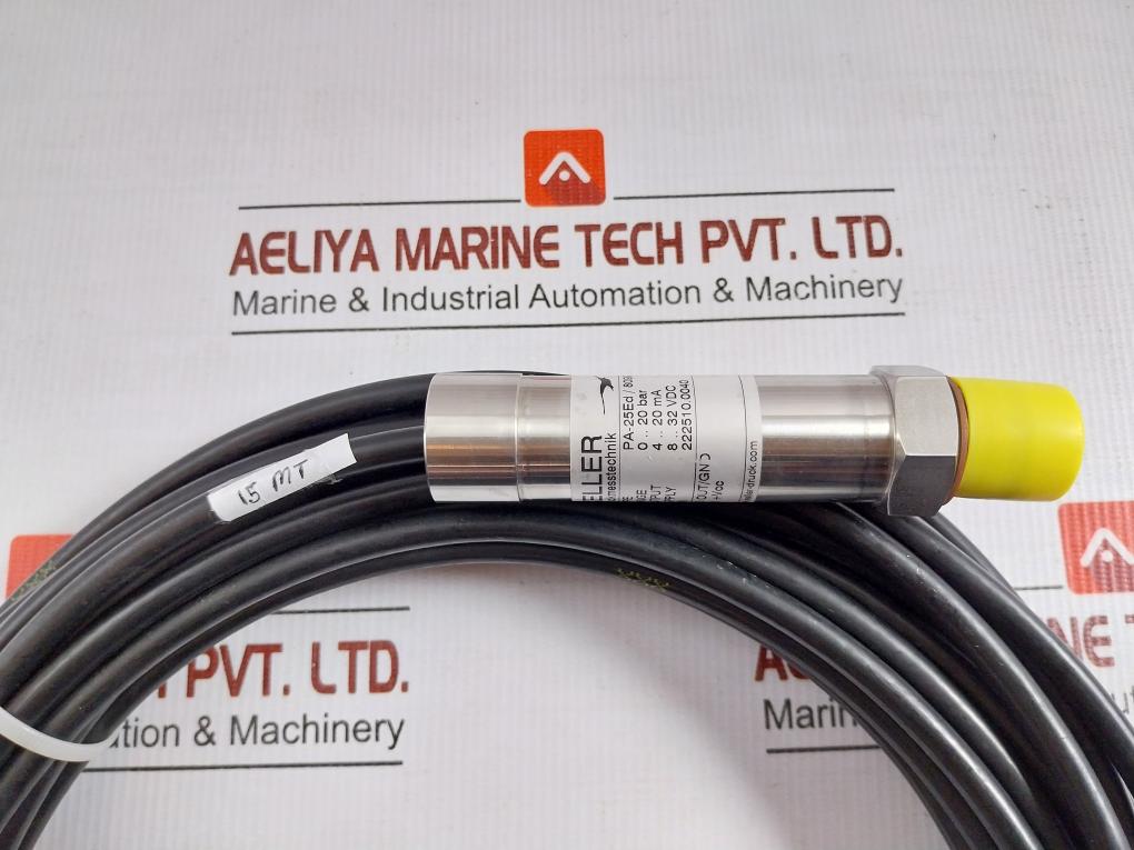 Keller Pressure Transmitter With Cable 0-20Bar 4-20Ma 15M Part No Pa-25Ed / 80997.32