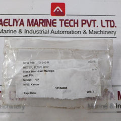 Kenco 2-540-m Liquid Level Float Flow Meter Bop A027E