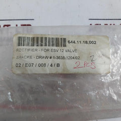 Kendrion 32 17350E20 Rectifier 220/415VAC 98/185VDC