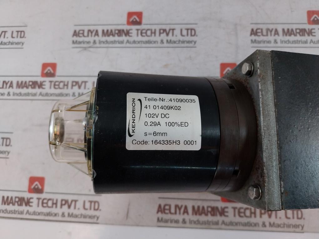 Kendrion 41090035 Single Stroke Solenoid For Boiler Casing 4101409K02 102Vdc