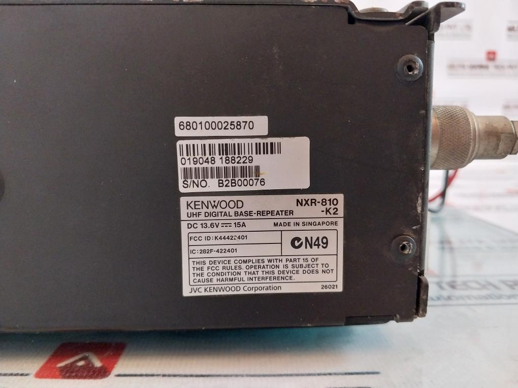 Kenwood Nxr-810-k2 Uhf Digital Base-repeater Dc13.6V