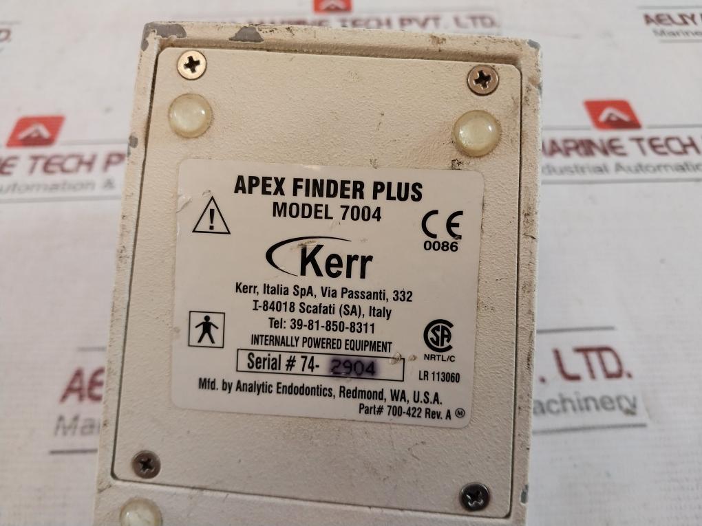Kerr 7004 Apex Finder Plus 700-422 Rev: A