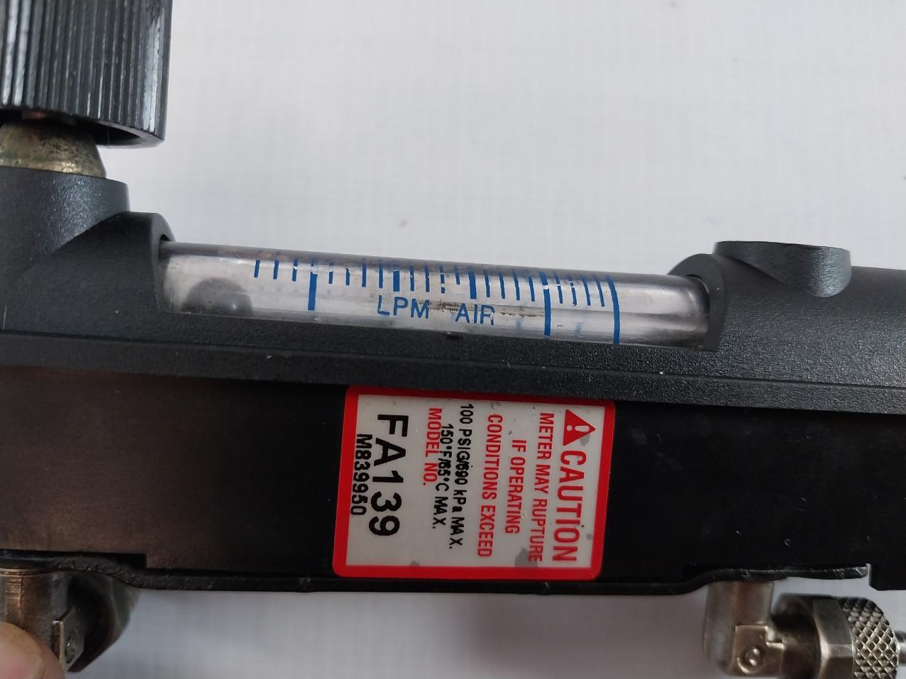 Key Instruments Fa139 Variable Area Flow Meter M839950 100 Psig/690Kpa 150F/65C